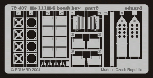 Eduard 72437 He 111H-6 bomb bay 1/72 HASEGAWA – Bild 2