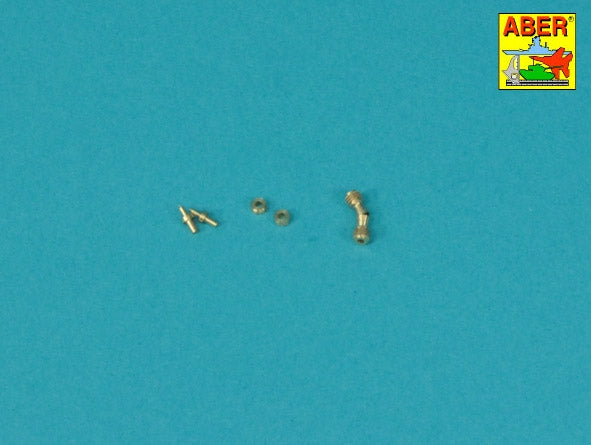 Aber 16L-33 Set of Barrel Tips for Two German Machine Guns / Zestaw końcówek luf do dwóch niemieckich karabinów maszynowych MG42 1/16