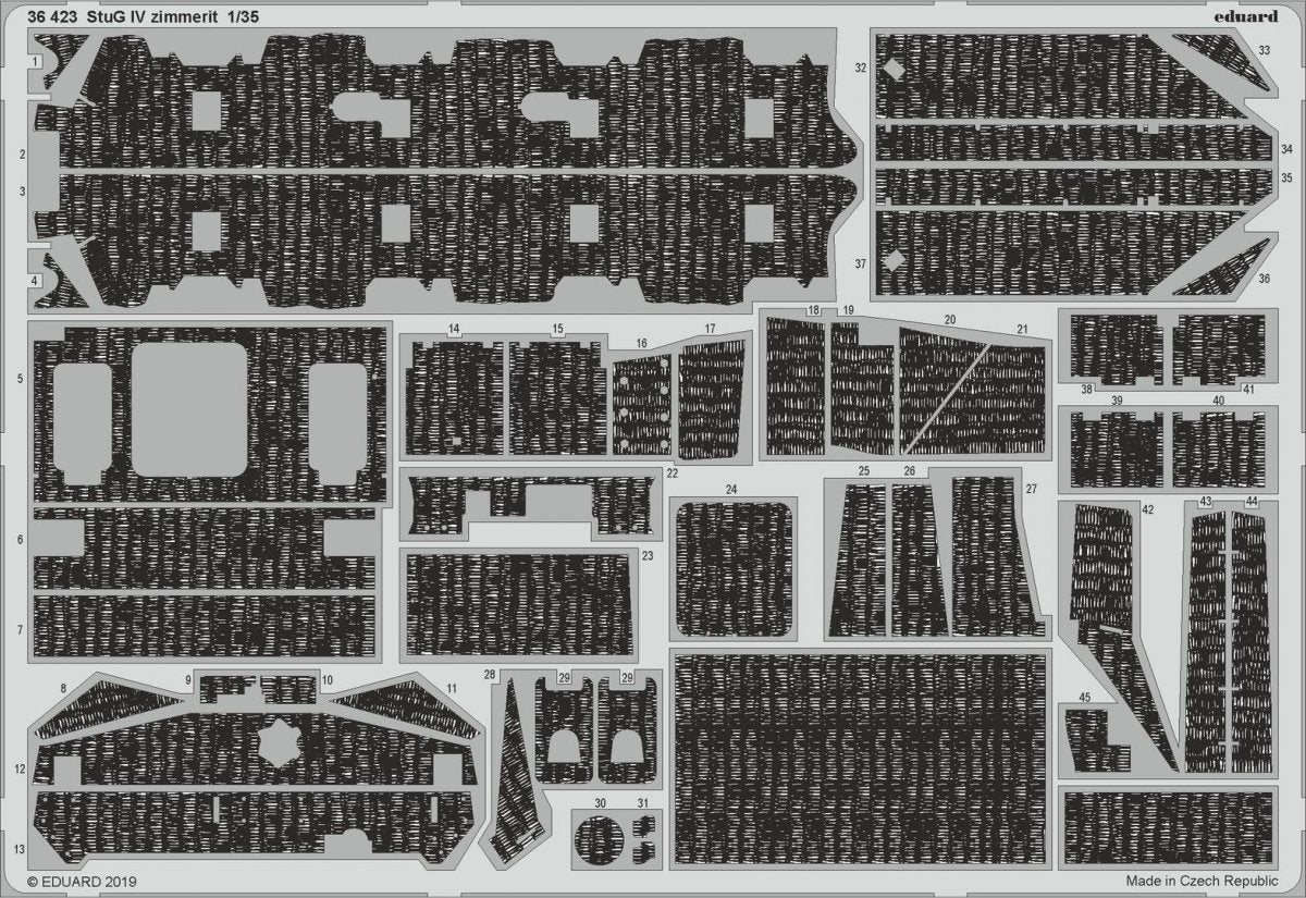 Eduard 36423 StuG IV zimmerit ACADEMY 1/35