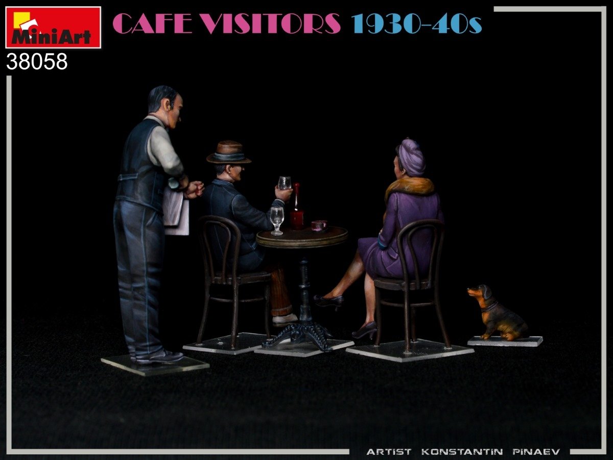 MiniArt 38058 CAFE VISITORS 1930-40S 1/35 – imagen 3