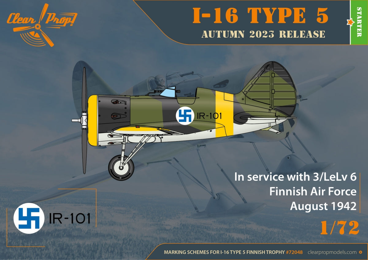Clear Prop! CP72048 I-16 type 5 In Finnish Service STARTER KIT 1/72 – Bild 7
