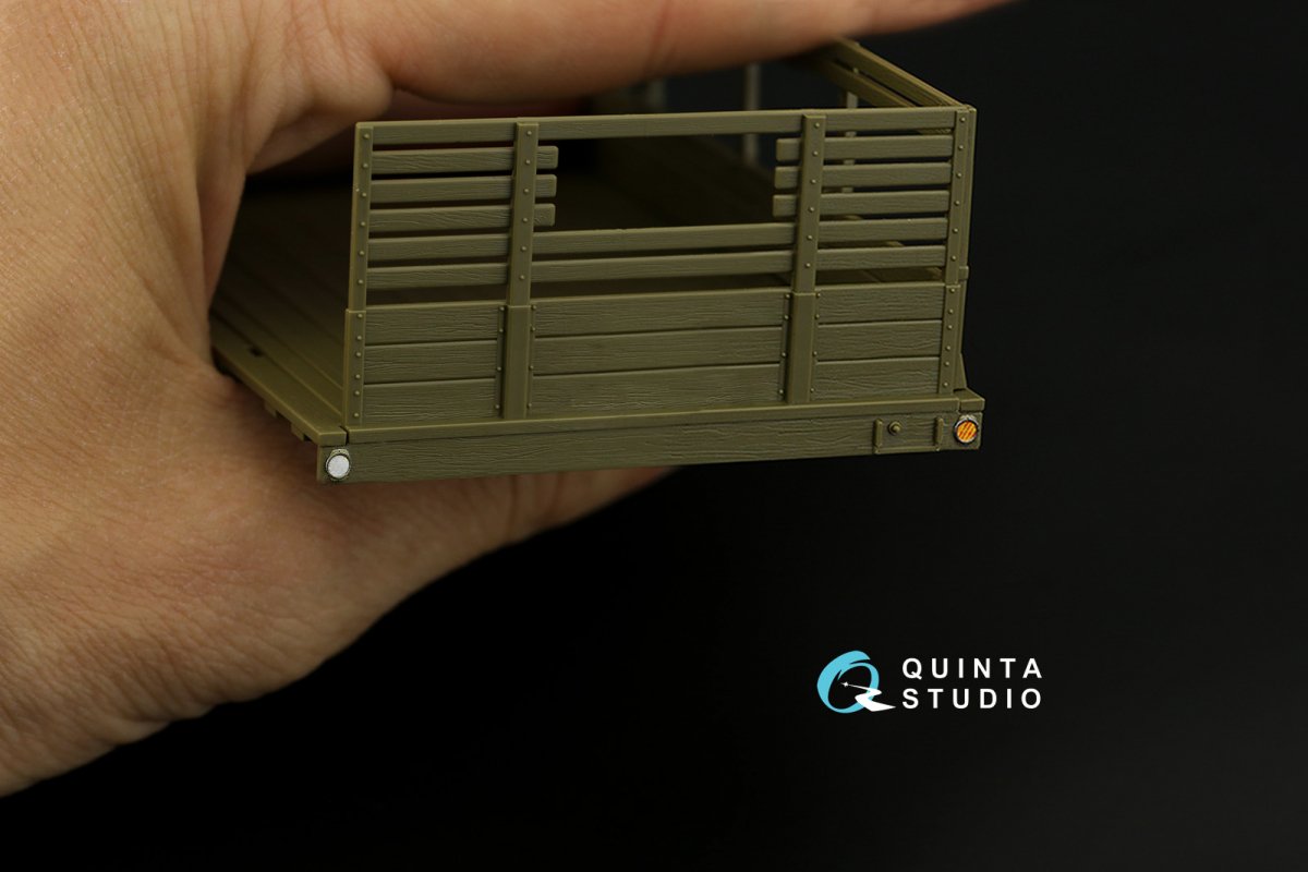 Quinta Studio QD35052 GMC CCKW 353 (open cab) 3D-Printed &amp;amp; coloured Interior on decal paper ( Tamiya ) 1/35 – immagine 6