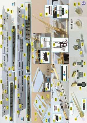 Very Fire VF350004 HMS Ark Royal Detail Up Set Trumpeter 65307 1/350 – imagen 6