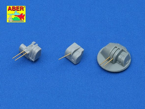 Aber 350L-02 Set of 12 pcs 127mm type 89 A/A long barrels for Japan ships 1/350 – immagine 3