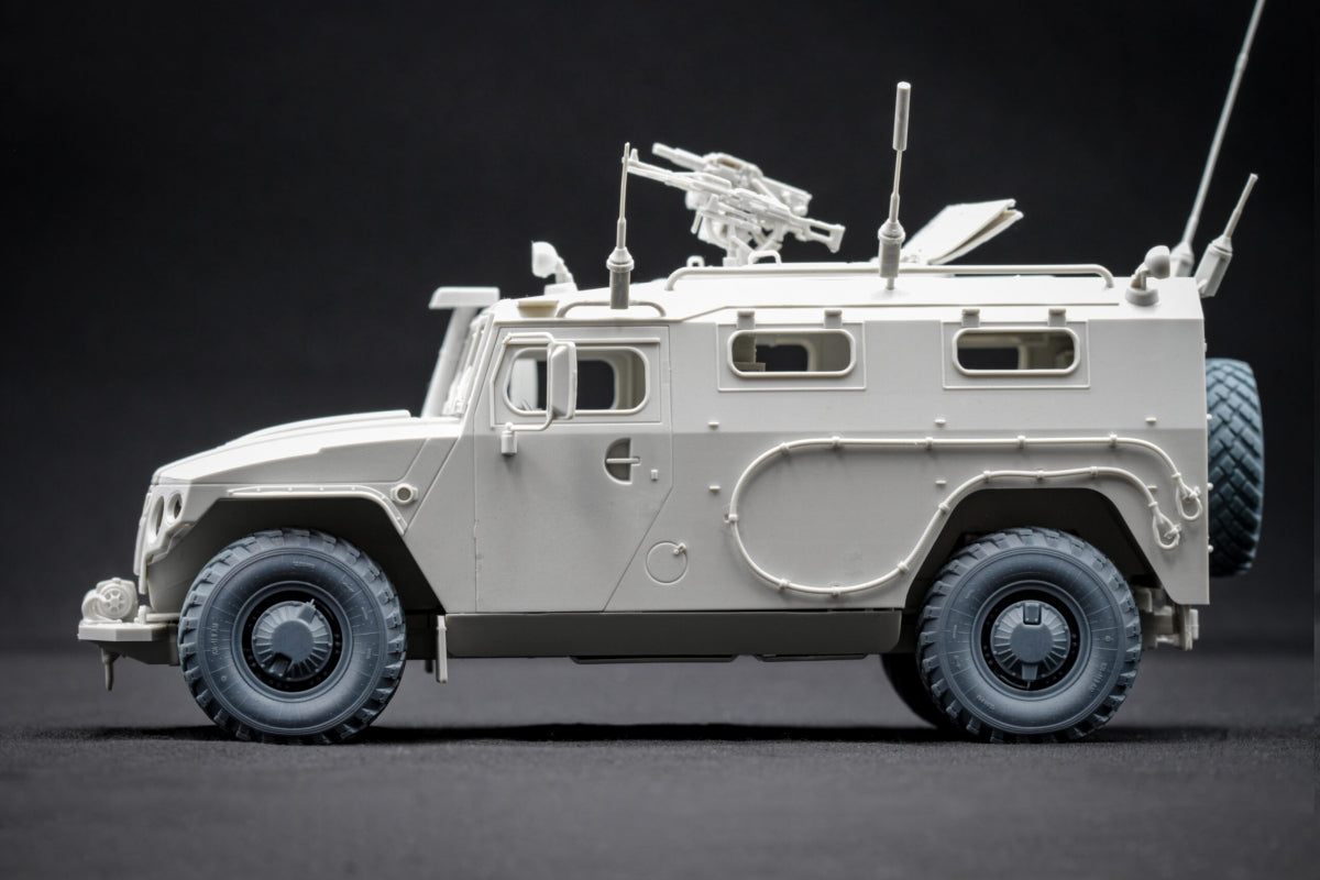 ScaleX WM 35016S GAZ Tiger V2(with shield) Sagged wheel set (for Meng) 1/35