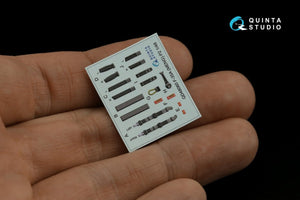 Quinta Studio QD48060 F-35A 3D-Printed &amp;amp; coloured Interior on decal paper (Meng) 1/48 – imagen 12