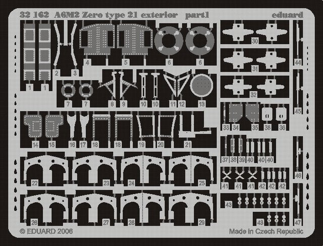 Eduard 32162 A6M2 Zero type 21 exterior 1/32 Tamiya – immagine 2
