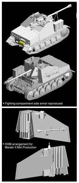 Dragon 6423 Panzerjager II fur Pak 40/2, Sd.Kfz.131 Marder II Mid Production 1/35 – zdjęcie 4