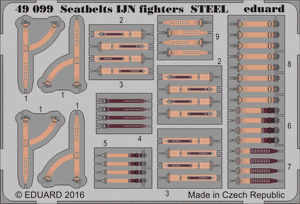 Eduard BIG49343 Seatbelts WWII Axis AF STEEL 1/48 – immagine 4