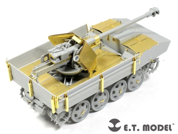 E.T. Model E35-070 WWII German 7.5cm Pak 40/4 auf RSO (For DRAGON 6640) 1/35 – immagine 3
