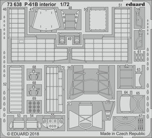 Eduard 73638 P-61B interior 1/72 HOBBY BOSS – Bild 2