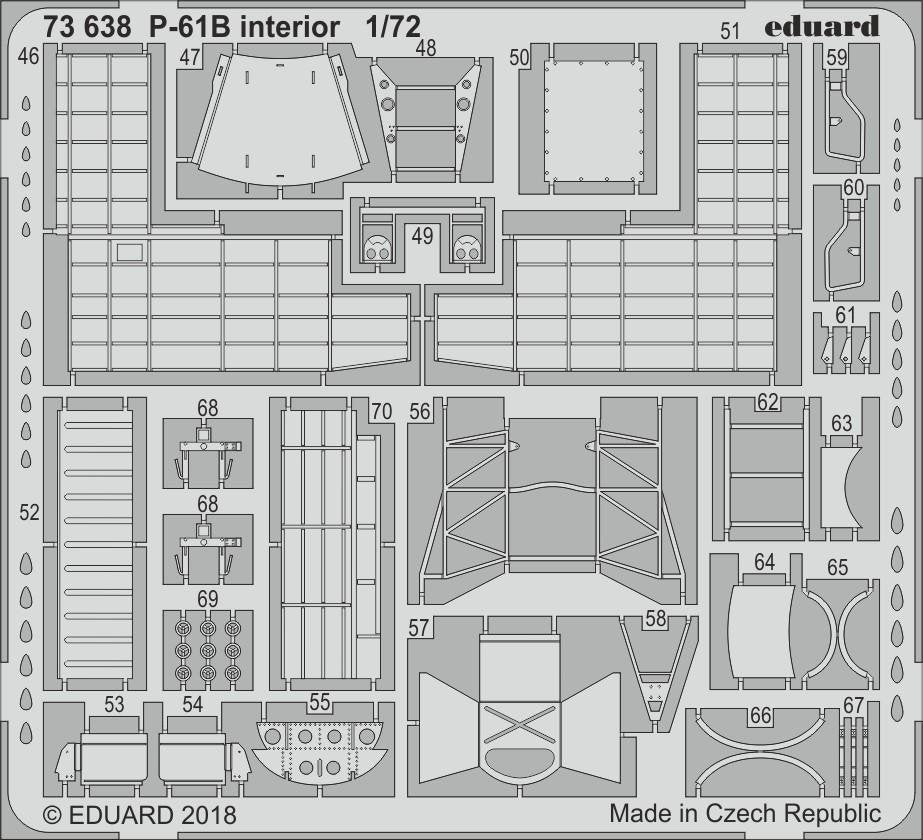 Eduard 73638 P-61B interior 1/72 HOBBY BOSS – Bild 2
