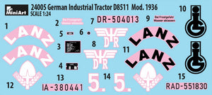 MiniArt 24005 GERMAN INDUSTRIAL TRACTOR D8511 MOD. 1936 1/24 – Bild 2