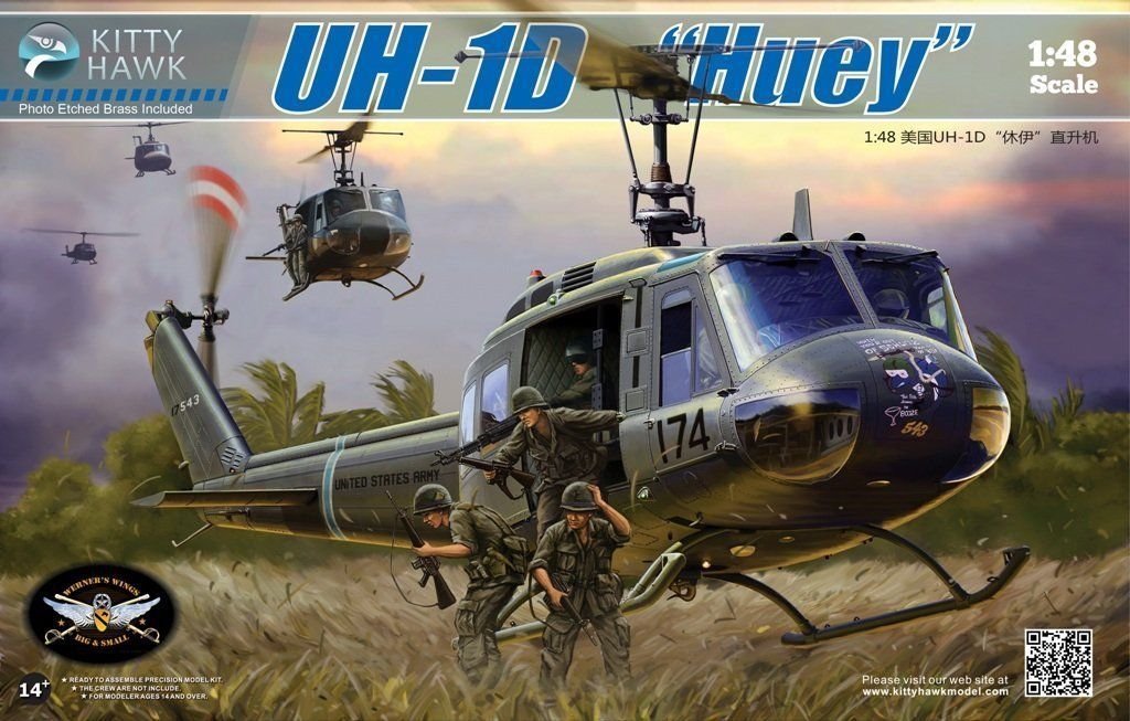 Kitty Hawk 80154 UH-1D Huey (1/48) 