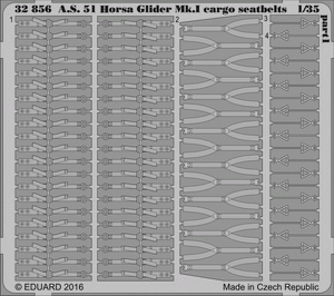 Eduard 32856 AS 51 Horsa Glider Mk. et ceintures de sécurité cargo 1/35 BRONCO