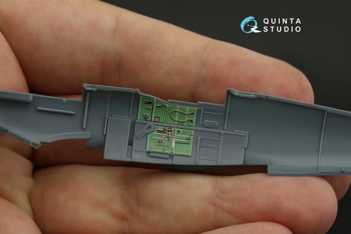 Quinta Studio QD72043 Spitfire Mk.VIII 3D-Printed &amp;amp; coloured Interior on decal paper (Eduard) 1/72 – immagine 10