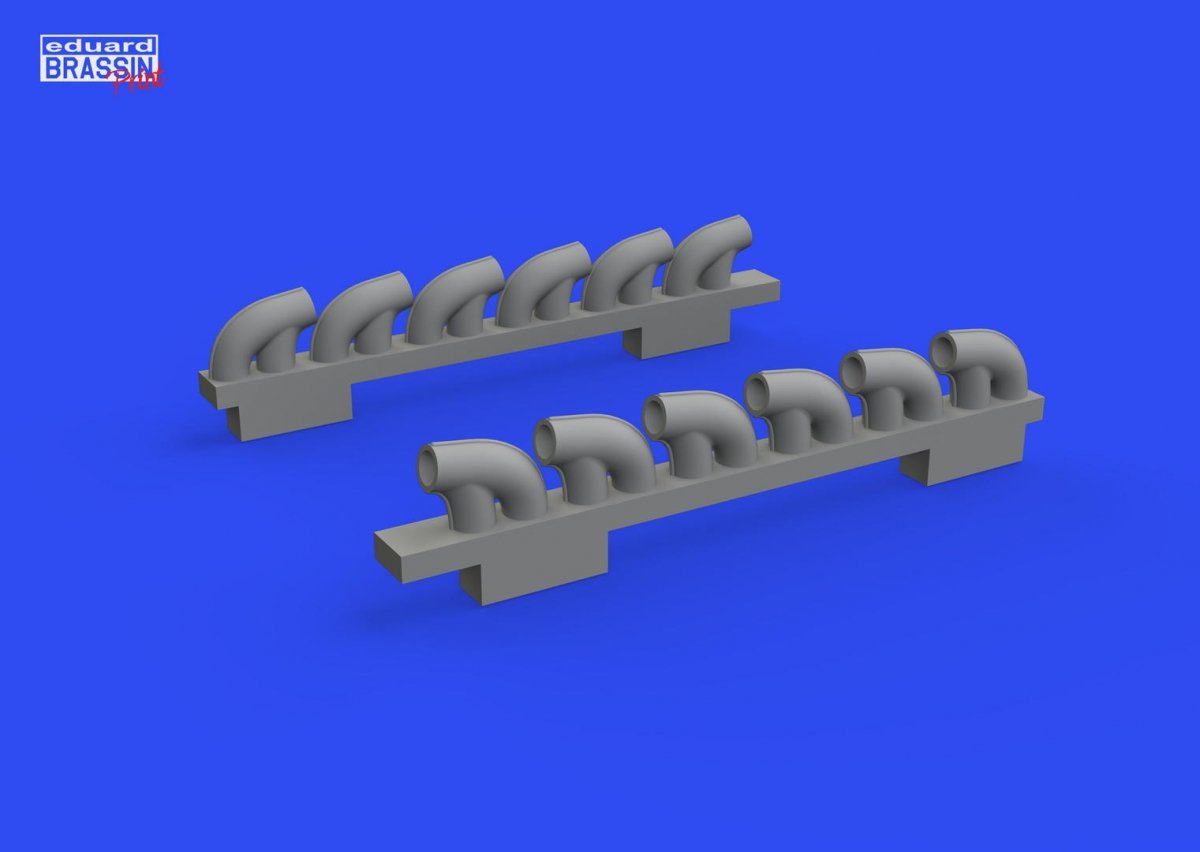 Eduard 672305 P-39Q exhaust stacks PRINT ARMA HOBBY 1/72 – immagine 3