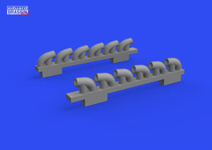 Eduard 672305 P-39Q exhaust stacks PRINT ARMA HOBBY 1/72 – immagine 3