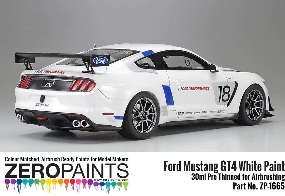 Zero Paints 1665 Ford Mustang GT4 White 30 ml – Bild 2