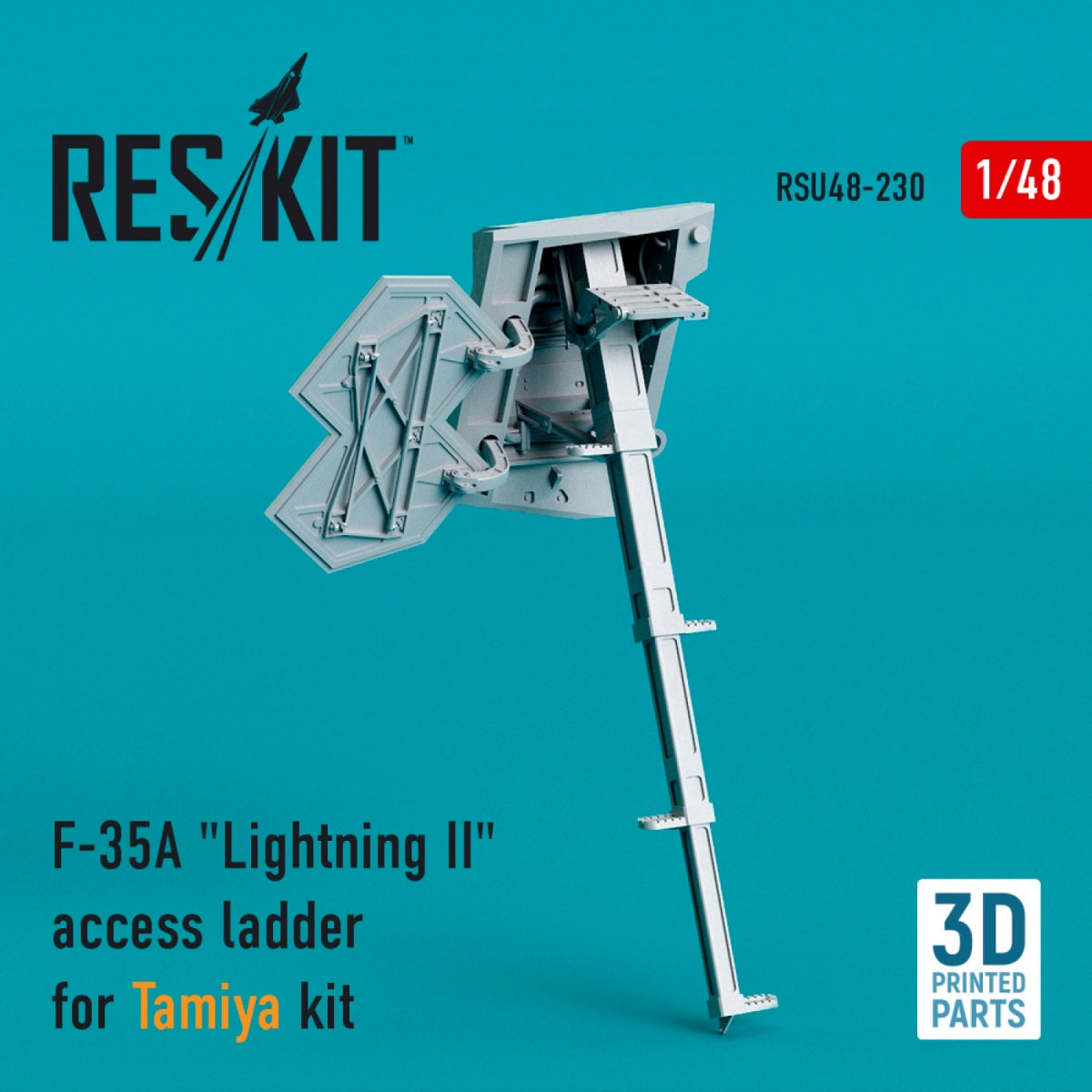 RESKIT RSU48-0230 F-35A &amp;quot;LIGHTNING II&amp;quot; ACCESS LADDER FOR TAMIYA KIT (3D PRINTED) 1/48