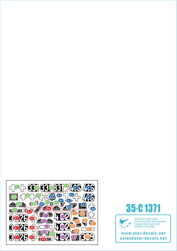Star Decals 35-C1371 SdKfz 250 neu 2 SdKfz 250/1, SdKfz 250/3 and SdKfz 250/7 - Waffen-SS markings 1/35 – imagen 2