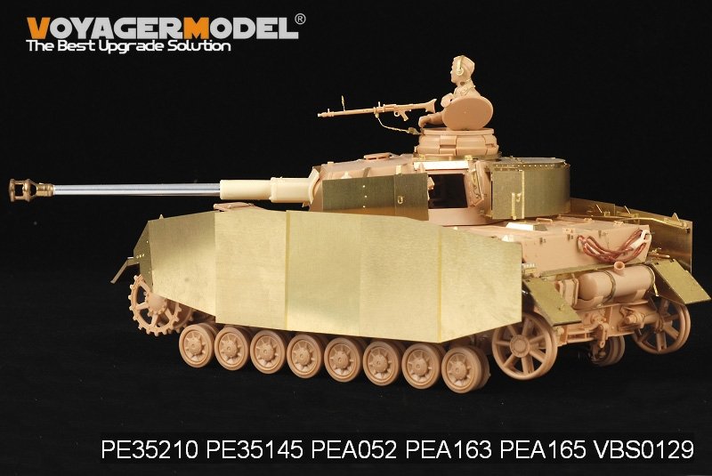 Voyager modèle PEA165 Panzer allemand de la seconde guerre mondiale.IV Ausf.H/J schürzen (pour TAMIYA 35209 35181) 1/35 – image 9