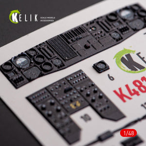 KELIK K48113 UH-60A Black Hawk - Type 1 interior 3D decals for ICM kit 1/48 – immagine 9