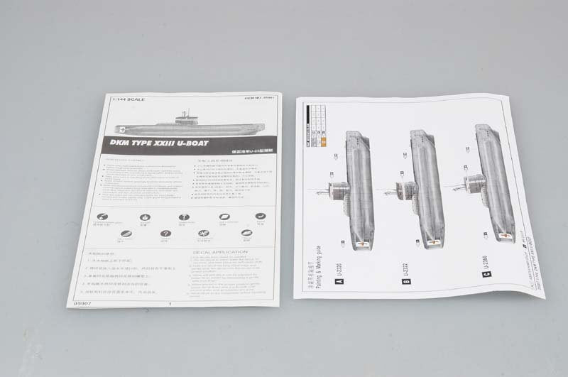 Trumpeter 05907 German Type XXIII U-Boat Project type 1/144 – imagen 4