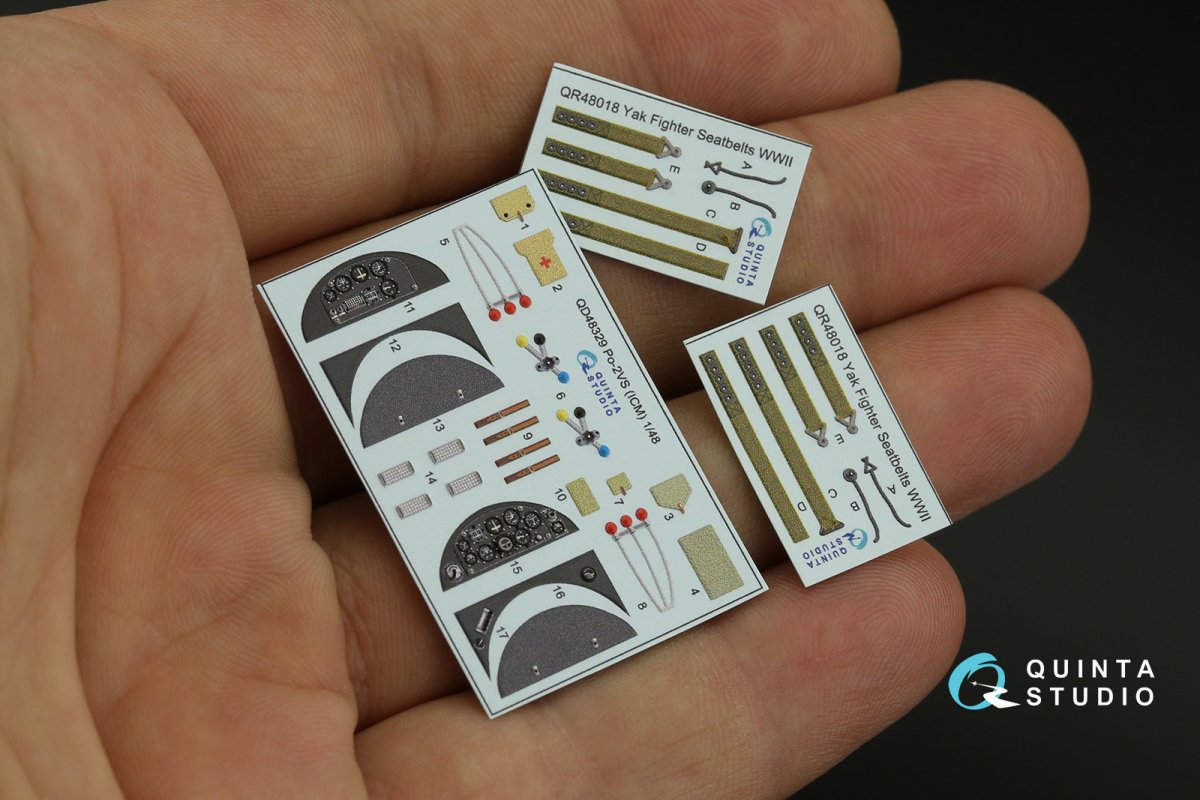 Quinta Studio QD48329 Po-2VS 3D-Printed &amp;amp; coloured Interior on decal paper (ICM) 1/48 – immagine 2