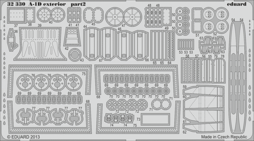 Eduard 32330 A-1D exterior 1/32 Trumpeter – Bild 2