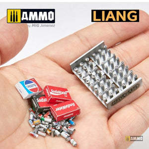 Liang 0411 Modèle imprimé en 3D de canettes de soda et boîtes en carton, années 1960-1990, échelle 1/35 – image 10