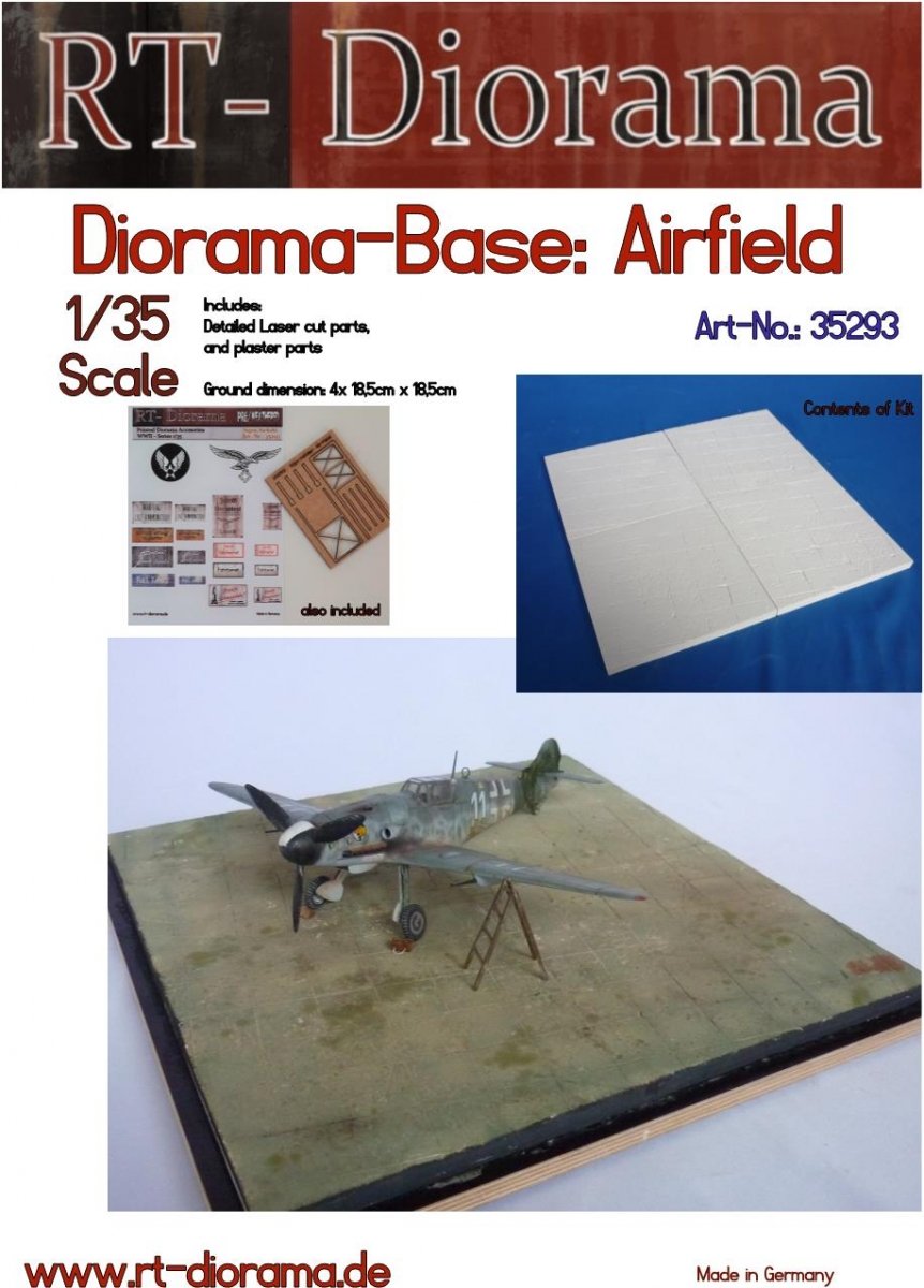 RT-Diorama 35293 Diorama-Base: "Airfield" 1/35
