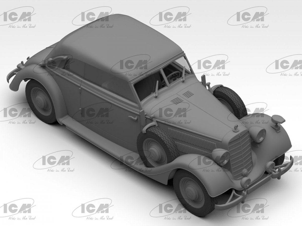 ICM 35542 Typ 320 (W142) Soft Top WWII German staff car 1/35 – immagine 4