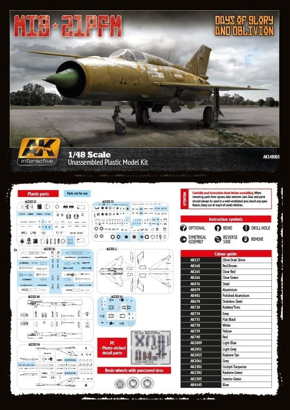 AK Interactive AK148003 MiG-21PFM Days of Glory and Oblivion 1/48 – immagine 2