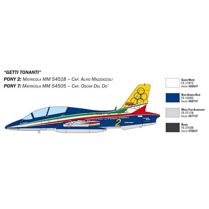 Italeri 1461 AERMACCHI MB-339 &amp;quot;60th P.A.N.Anniv.&amp;quot; 1/72 – immagine 5