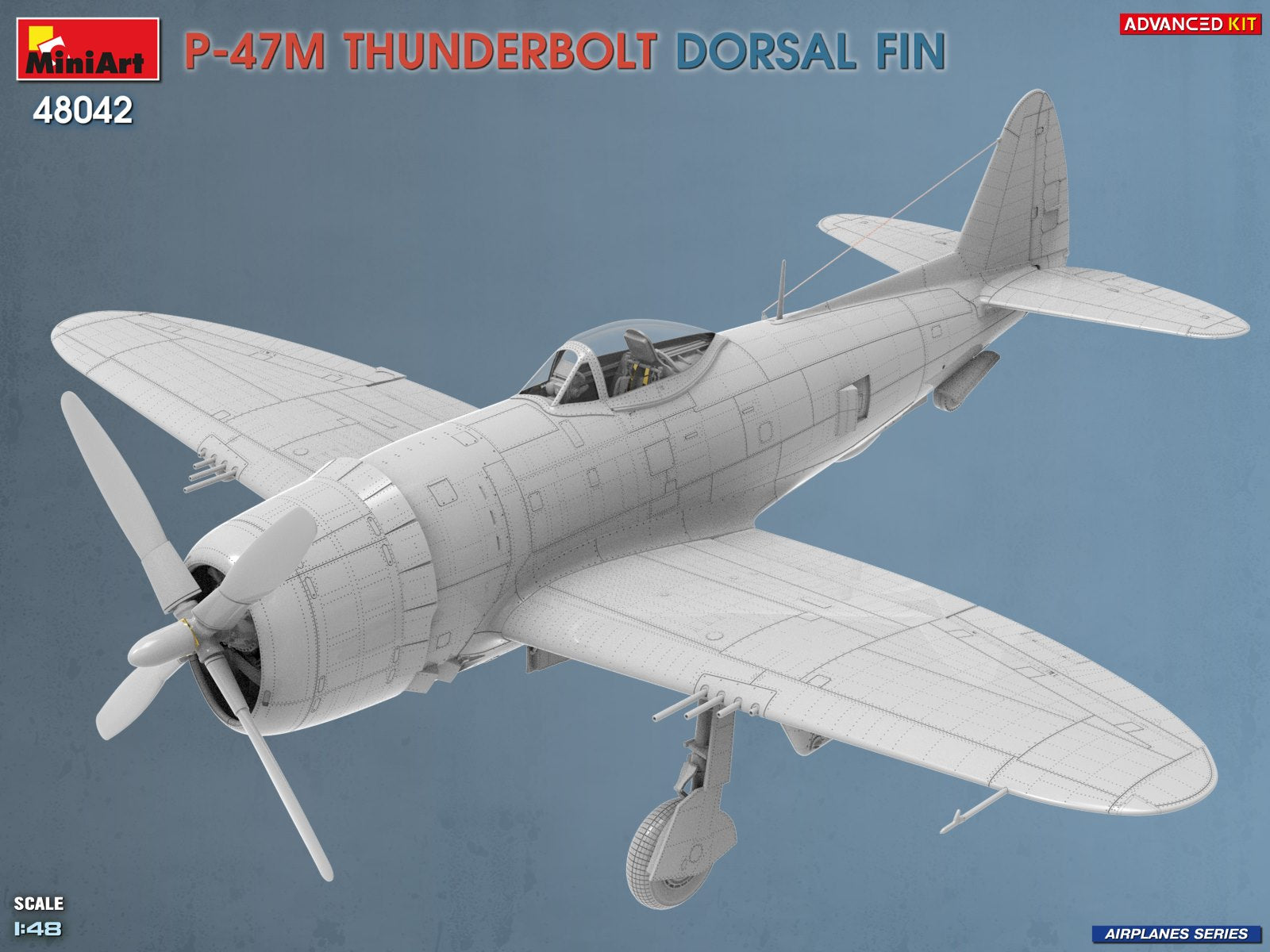 MiniArt 48042 P-47M Thunderbolt Dorsal Fin Advanced Kit 1/48 – immagine 2