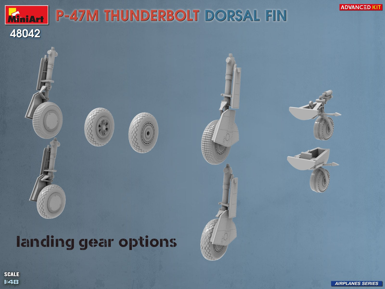 MiniArt 48042 P-47M Thunderbolt Dorsal Fin Advanced Kit 1/48 – immagine 8