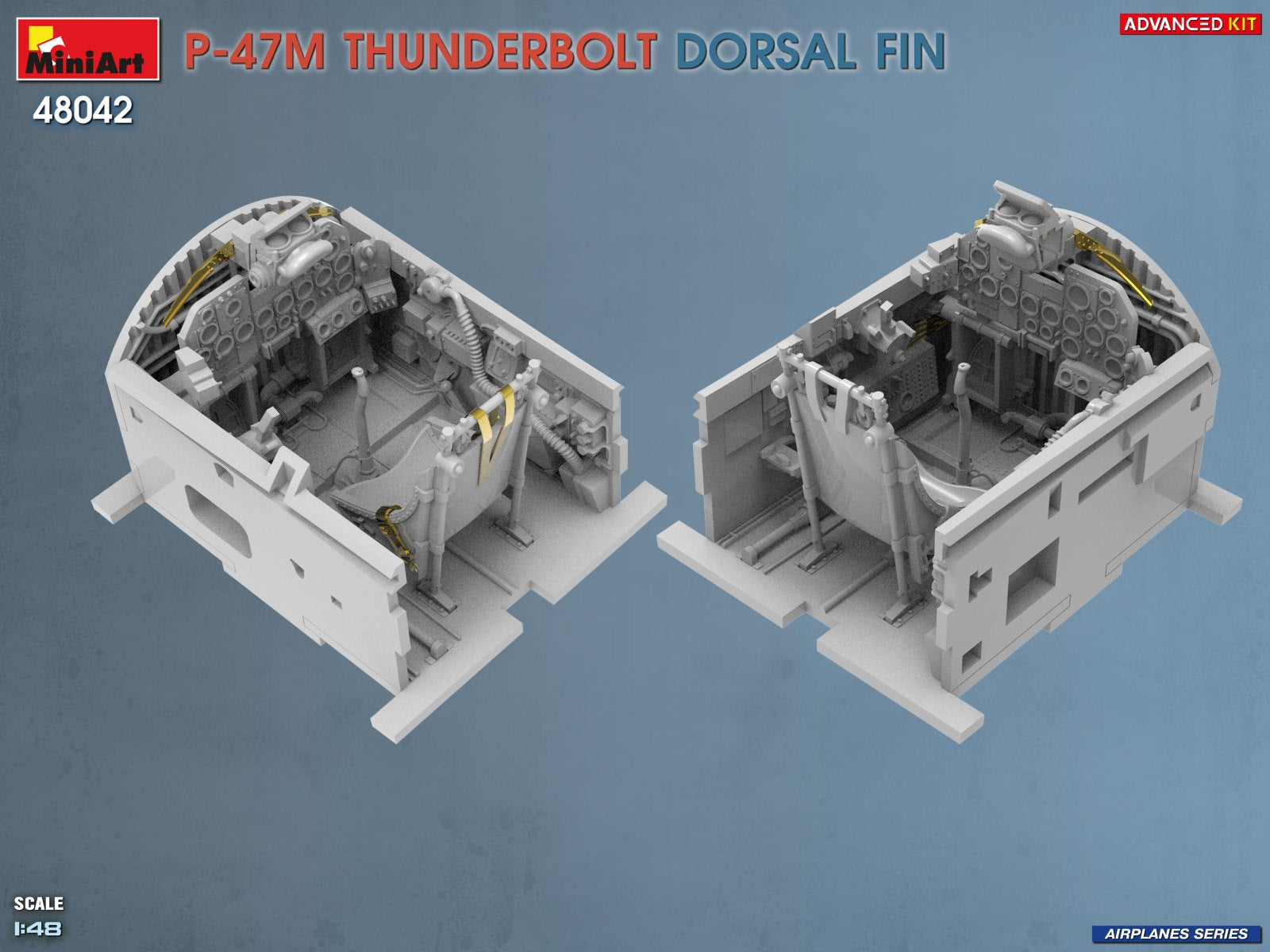 MiniArt 48042 P-47M Thunderbolt Dorsal Fin Advanced Kit 1/48 – immagine 10