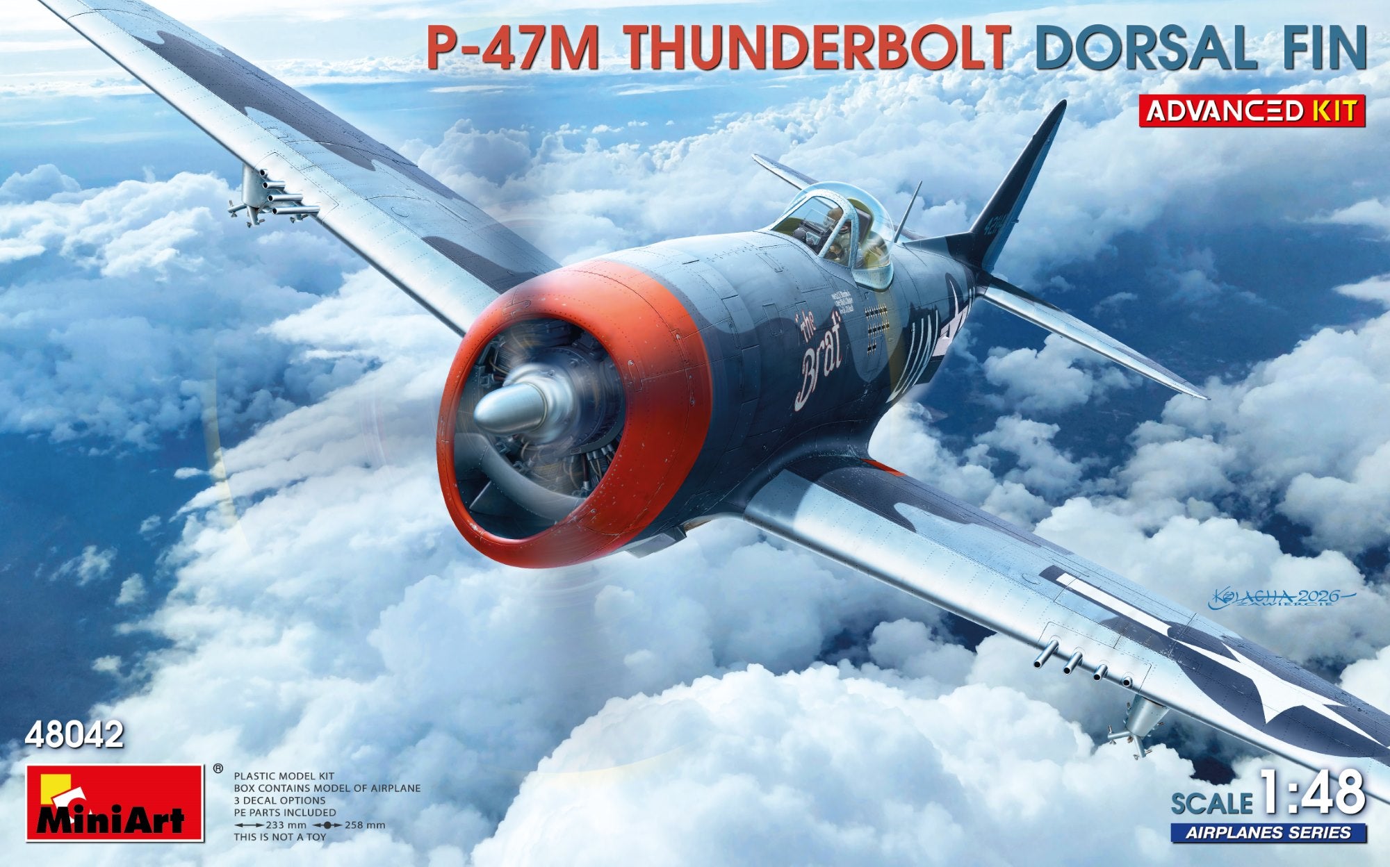 MiniArt 48042 P-47M Thunderbolt Dorsal Fin Advanced Kit 1/48