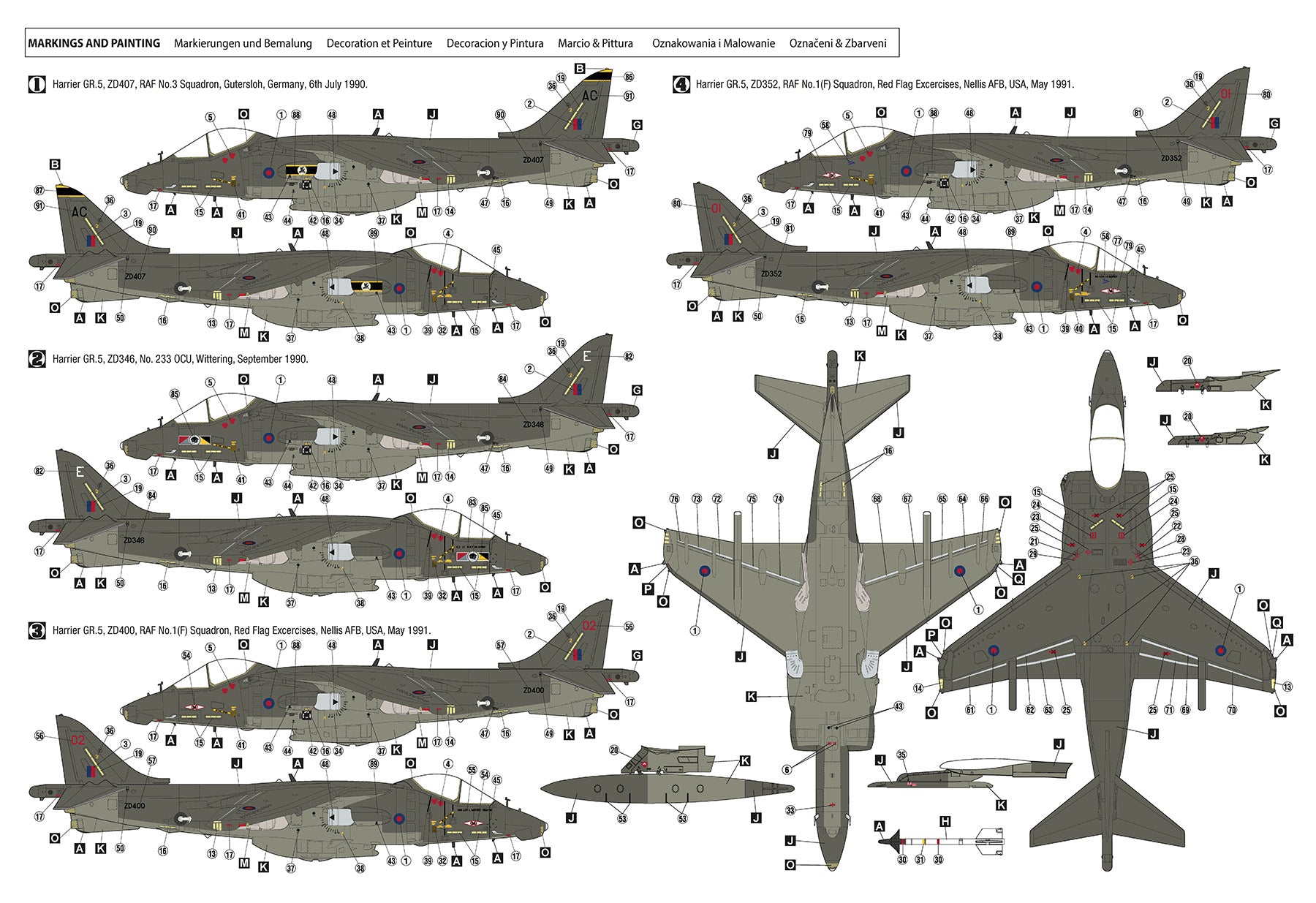 Hobby 2000 48049 Harrier GR.5 1/48 – Bild 2