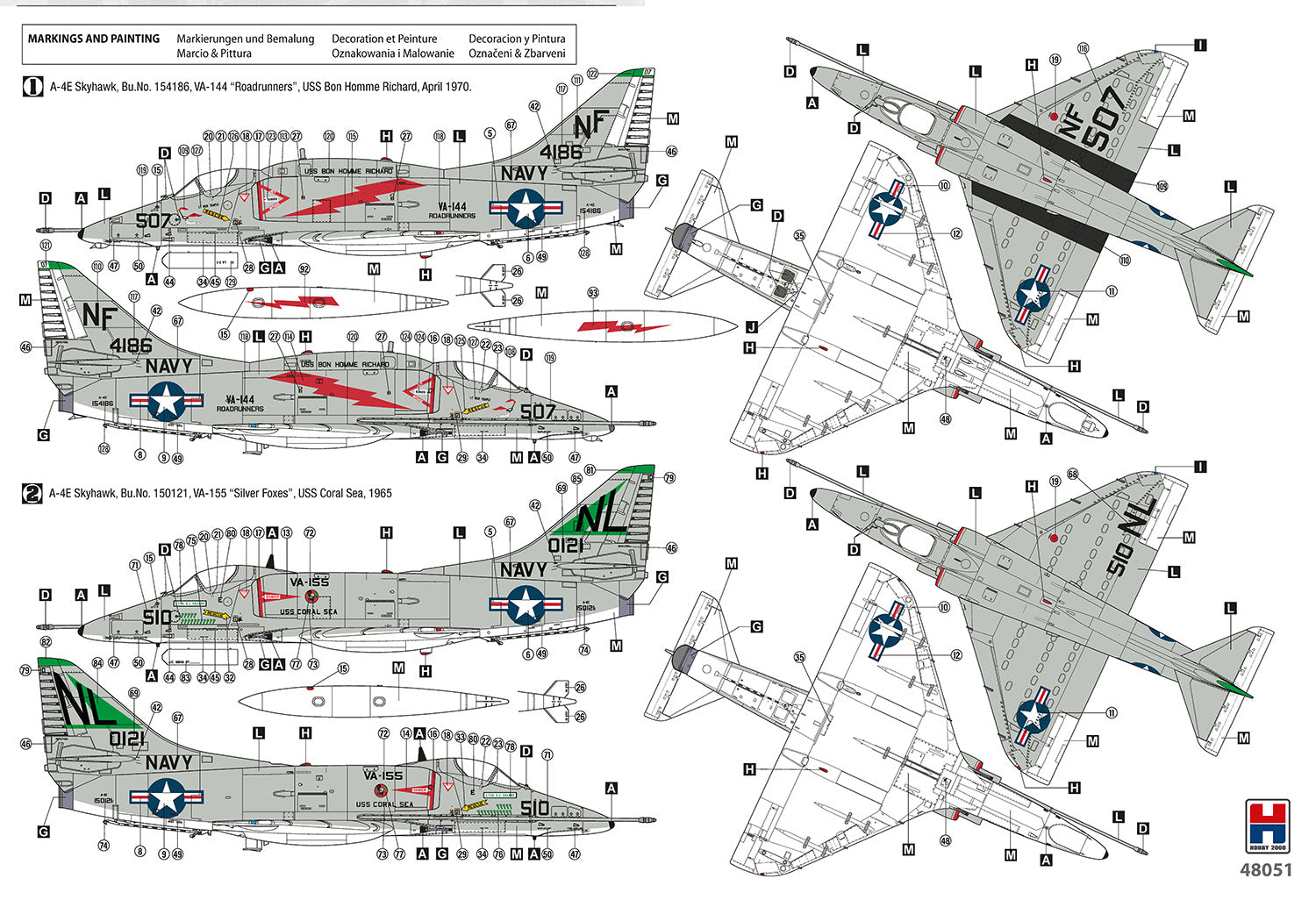 Hobby 2000 48051 Douglas A-4E/F Skyhawk 1/48 – imagen 2