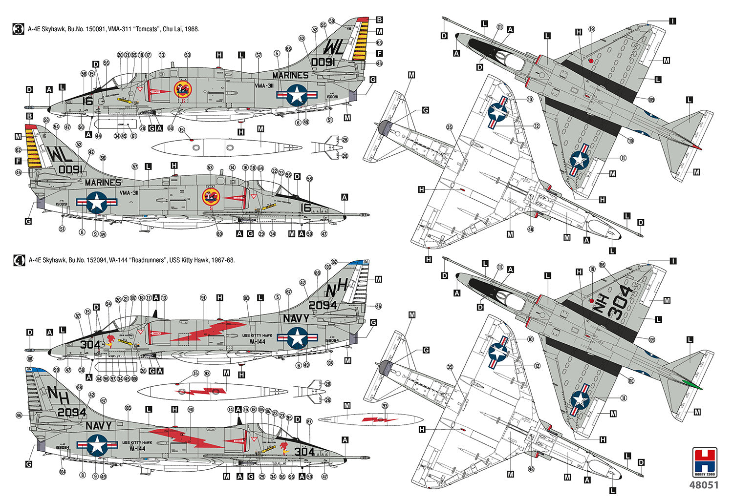 Hobby 2000 48051 Douglas A-4E/F Skyhawk 1/48 – imagen 3