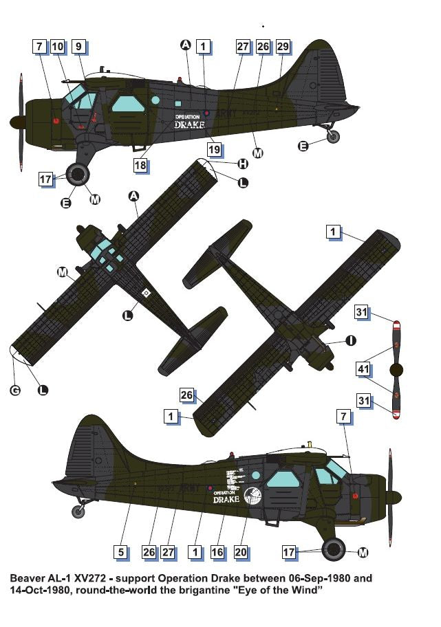 Dora Wings 48062 Beaver AL.1 (DHC-2) Army Liaison Aircraft 1/48 – immagine 4