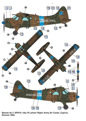 Dora Wings 48062 Beaver AL.1 (DHC-2) Army Liaison Aircraft 1/48 – immagine 5
