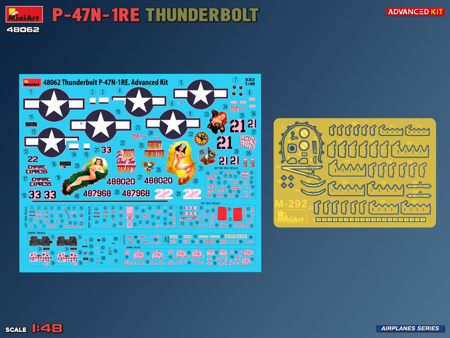 MiniArt 48062P-47N-1RE Thunderbolt. Advanced Kit 1/48 – imagen 2