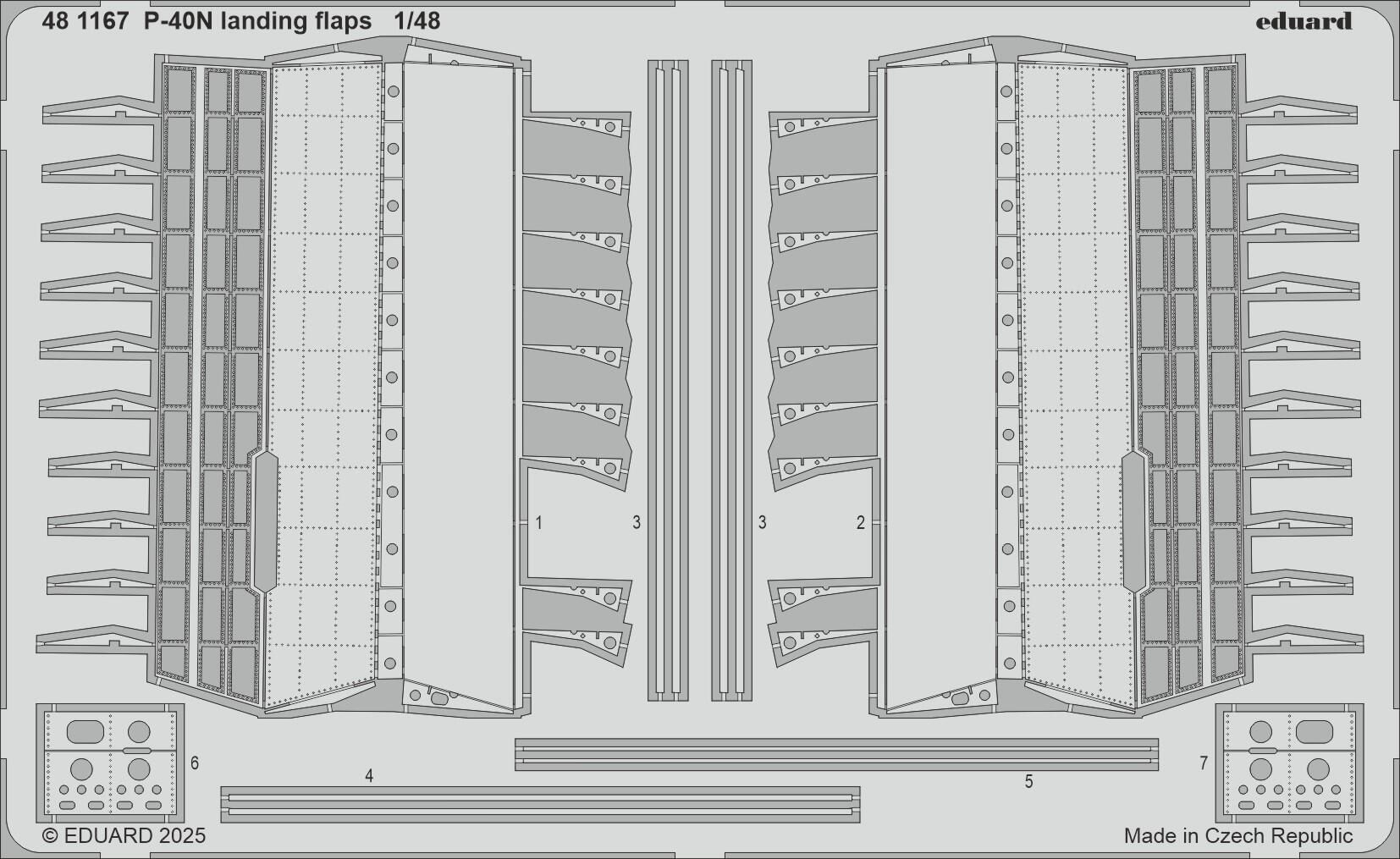 Eduard 481167 P-40N landing flaps 1/48
