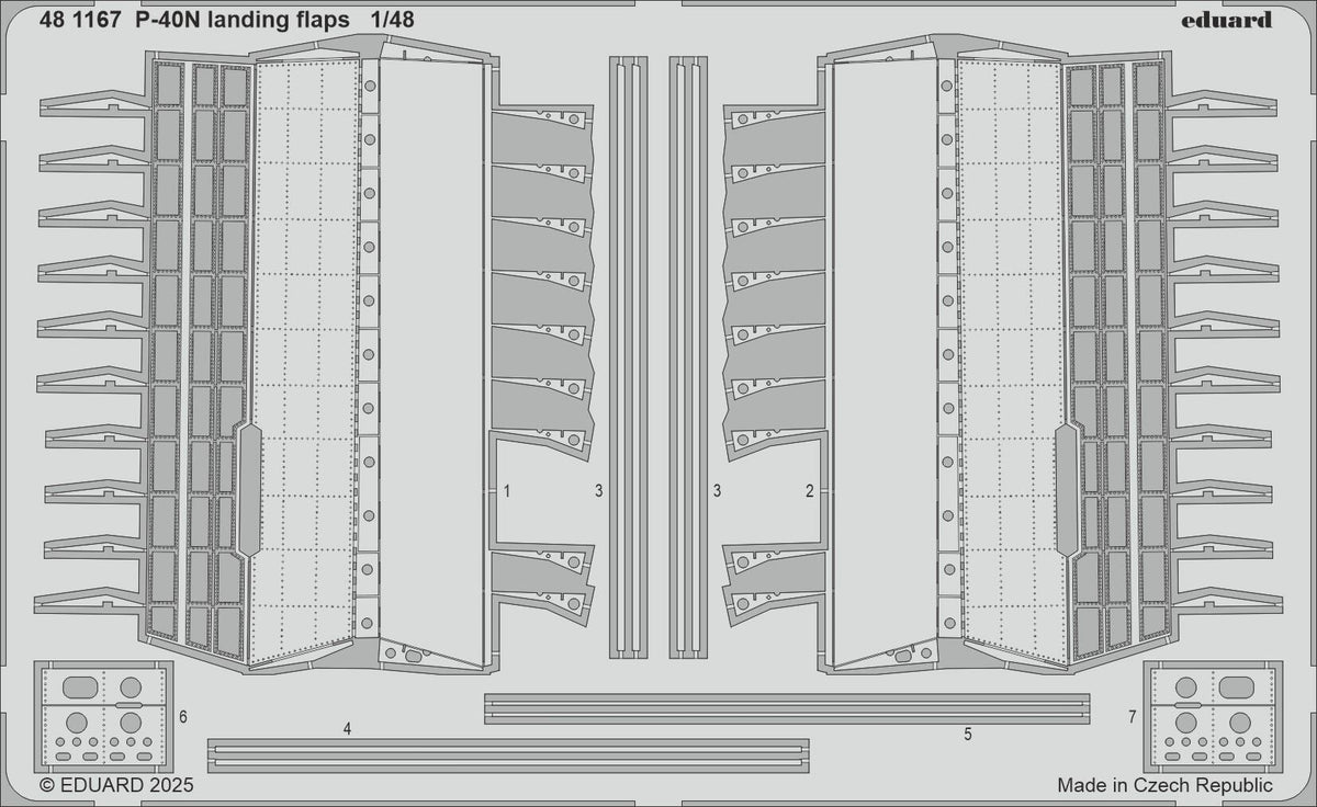 Eduard 481167 P-40N landing flaps 1/48