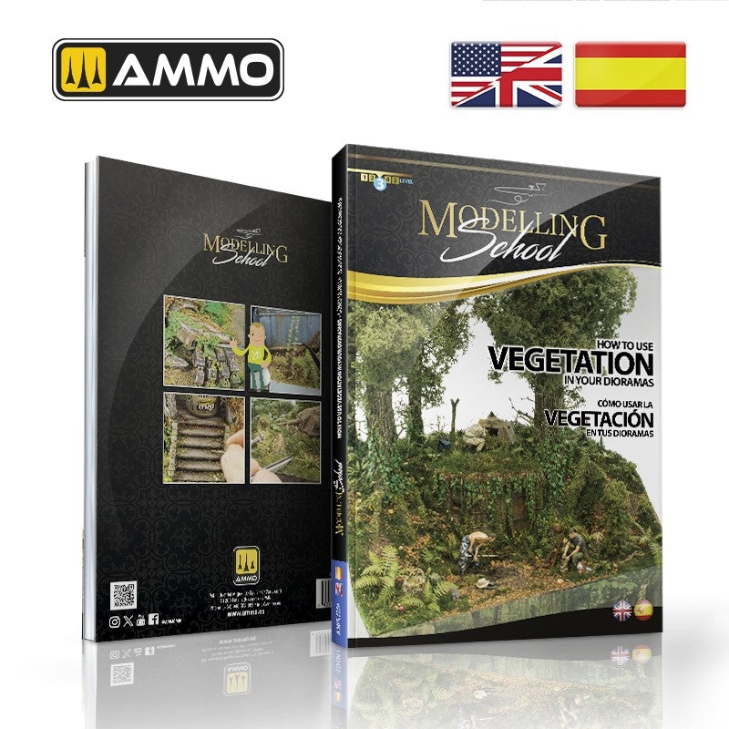 AMMO of Mig Jimenez 6254 MODELLING SCHOOL - How to use Vegetation in your Dioramas (Bilingual- English, Spanish) – imagen 2