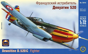 Ark Models 72016 Dewoitine D.520 С French fighter 1/72