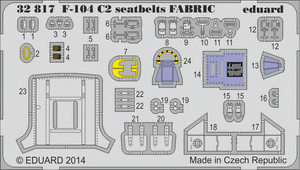 Ceintures de sécurité Eduard 32817 F-104 C2 SUPER FABRIC 1/32 Italeri – image 2